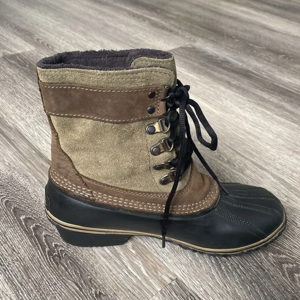 Sorel leather camo